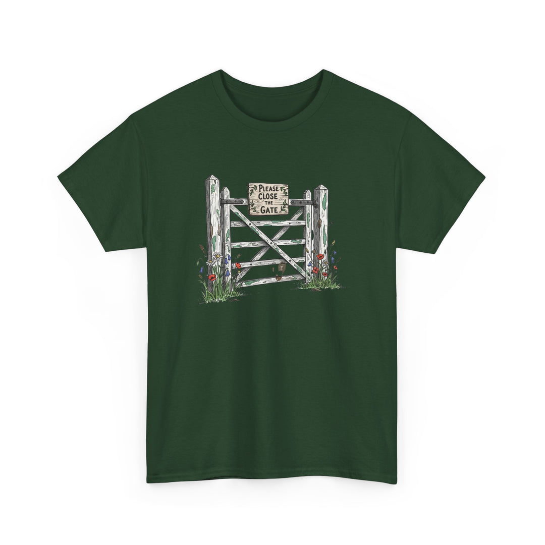 Close the Gate T-Shirt — Rural Discipline Heritage Graphic