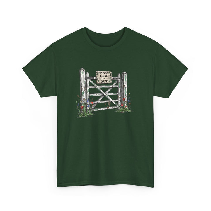 Close the Gate T-Shirt — Rural Discipline Heritage Graphic