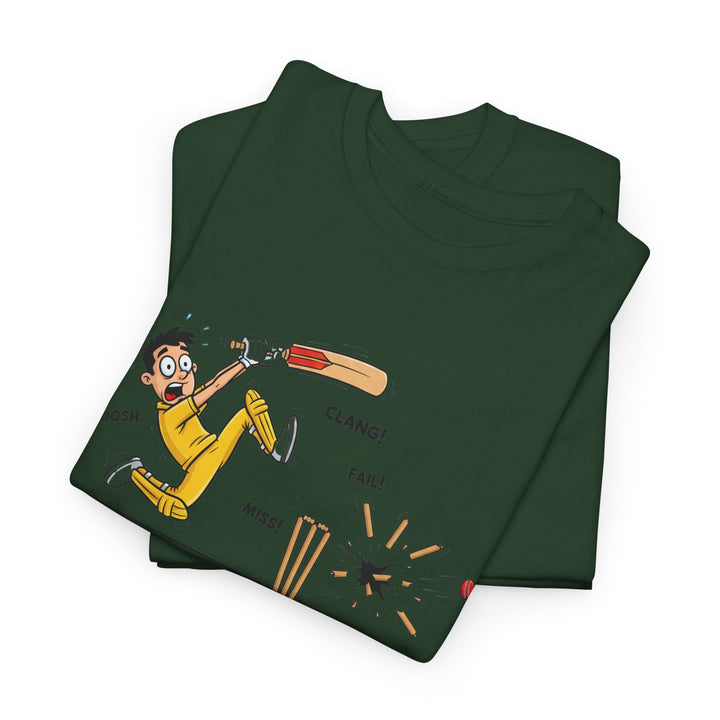 Cricket Batter Cartoon Tee | Cricket T-Shirt