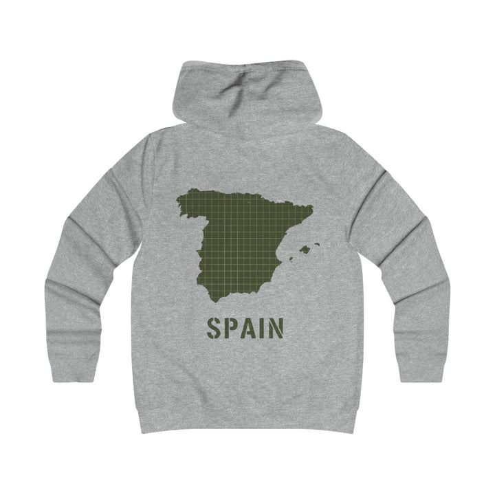 Spain Map College Hoodie — Gallus Vintage Campus Pullover