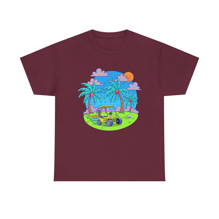 Island Style Golf Cart Beach T-Shirt