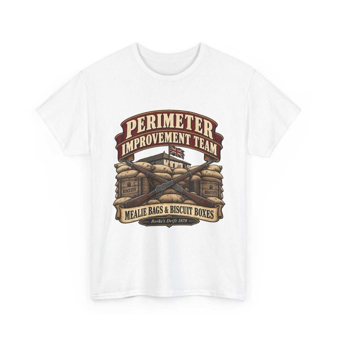 Perimeter Improvement Team T-Shirt — Mealie Bags &amp; Biscuit Boxes Military Humour Tee