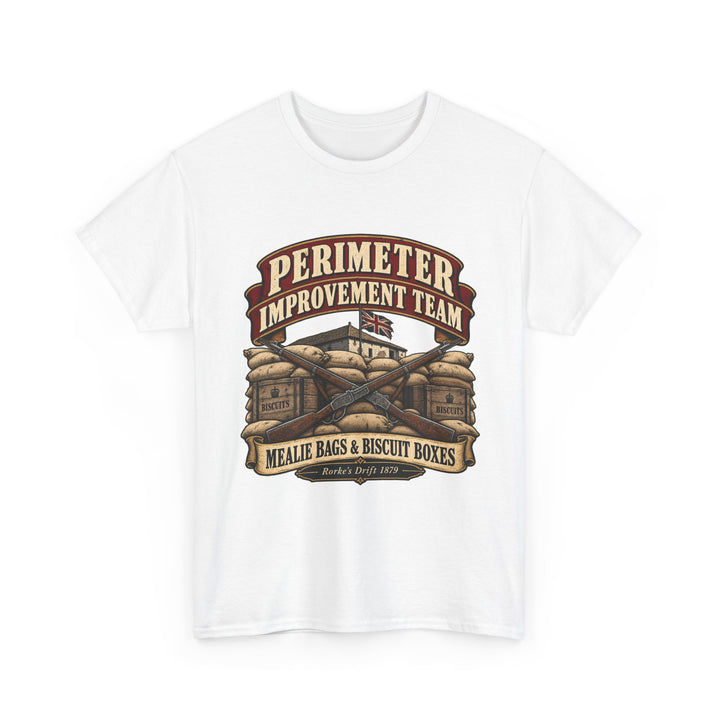 Perimeter Improvement Team T-Shirt — Mealie Bags &amp; Biscuit Boxes Military Humour Tee