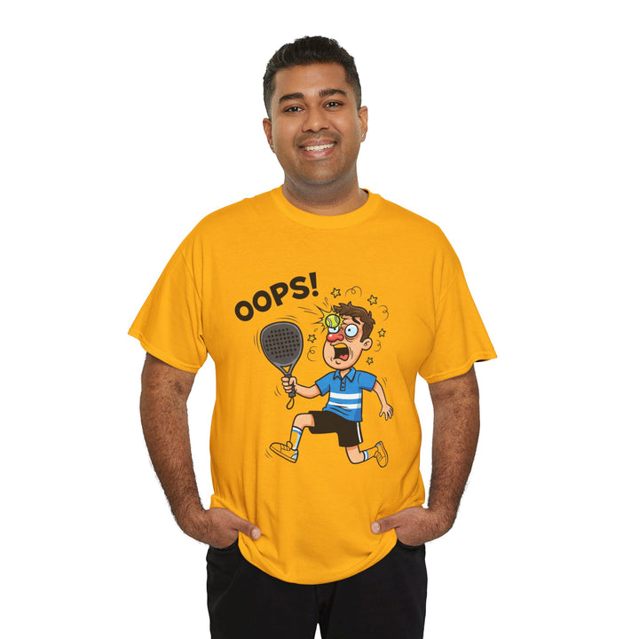 Cartoon Padel Oops! T-Shirt for Players