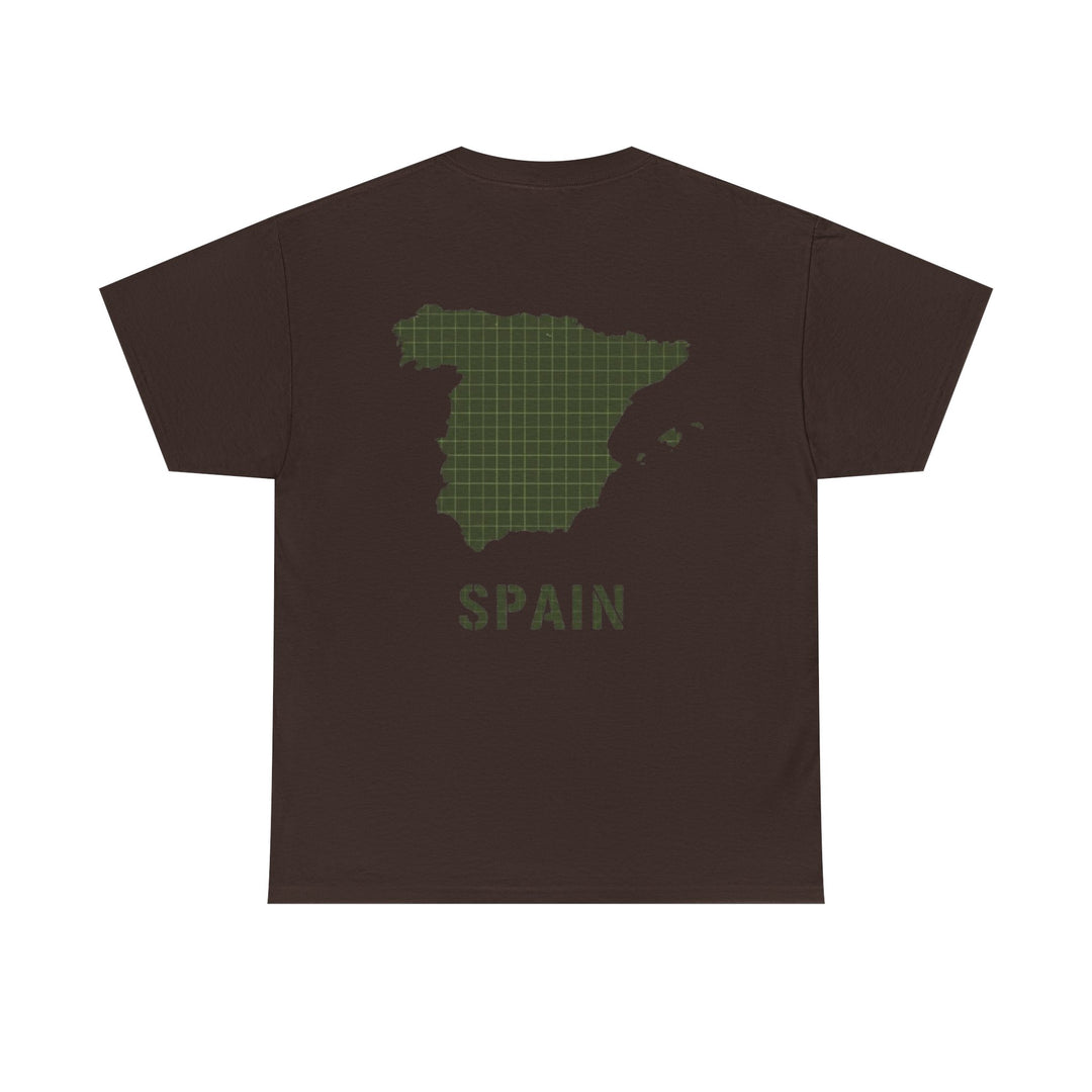 Spain Map Graphic Tee — Minimalist Travel T‑Shirt