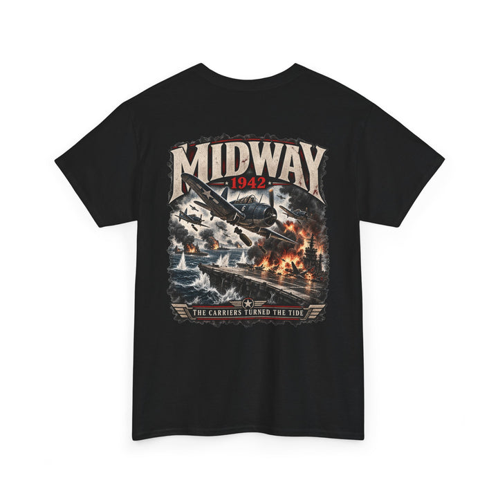 Midway 1942 WWII Aviation T-Shirt — Vintage Battle of Midway Graphic Tee