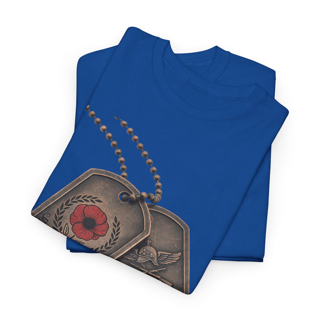 Remembrance Dog Tag T-Shirt — Memorial Military Tribute Tee