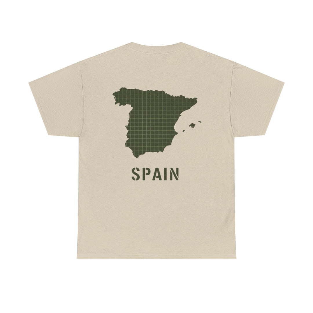 Spain Map Graphic Tee — Minimalist Travel T‑Shirt