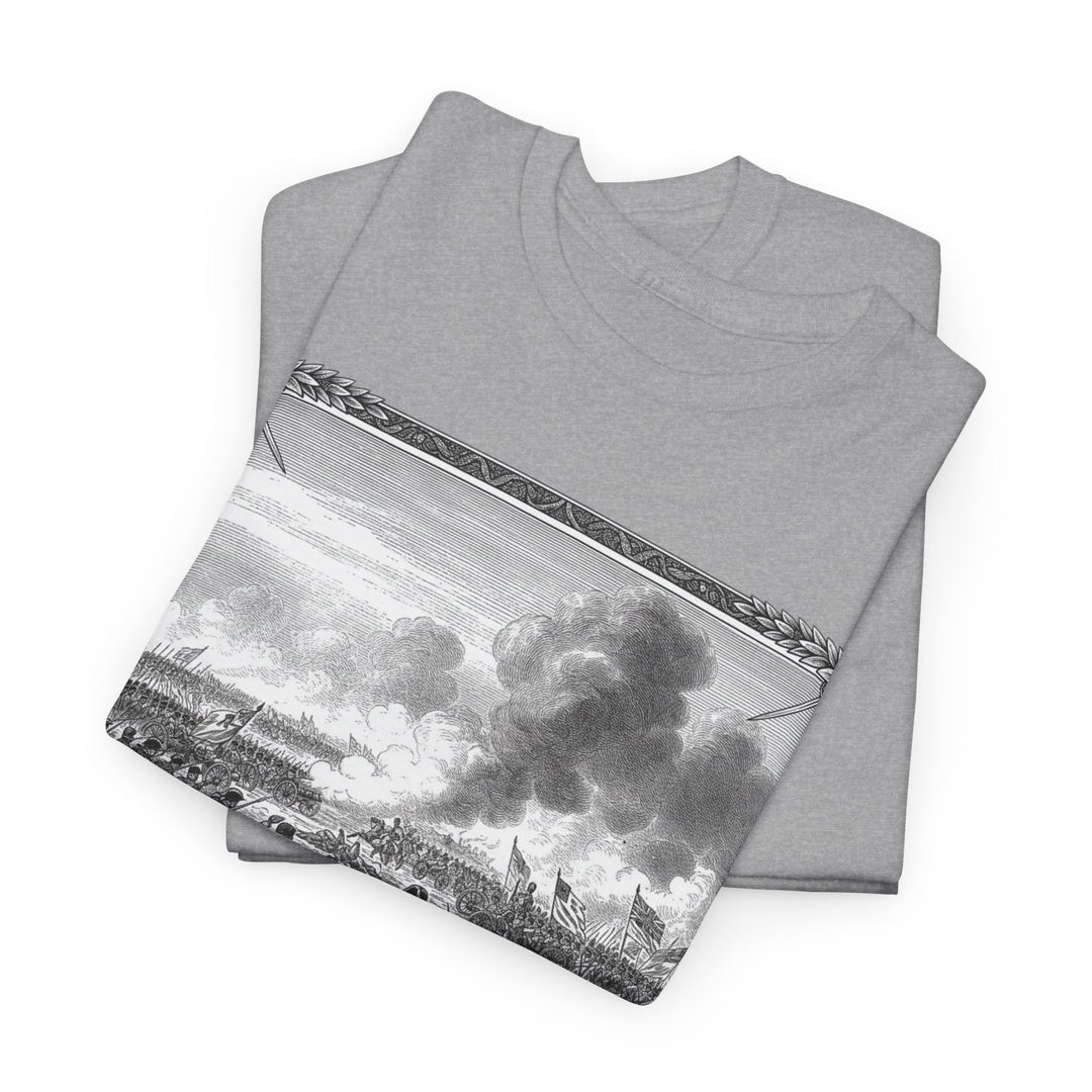 Battle of Waterloo Graphic Tee — Vintage Historical Print T-Shirt
