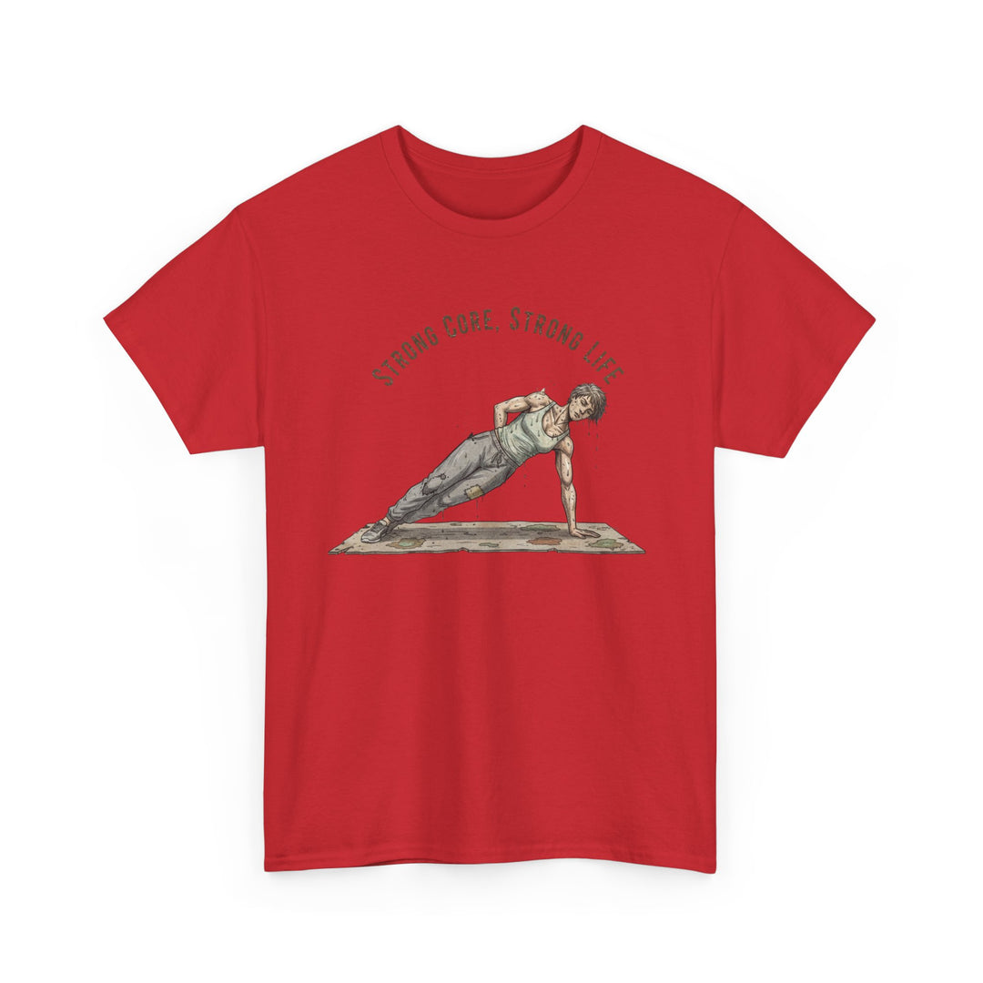 Pilates Fitness Plank Tee – soft, breathable cotton designed for Pilates and core workouts. Comfortable, flexible, and perfect for studio or home sessions.