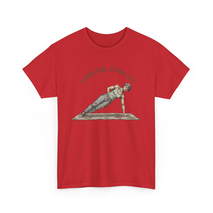 Pilates Fitness Plank Tee – soft, breathable cotton designed for Pilates and core workouts. Comfortable, flexible, and perfect for studio or home sessions.