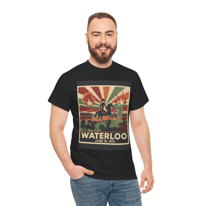 Waterloo 1815 Vintage Battle T-Shirt — Napoleonic War Commemorative Tee