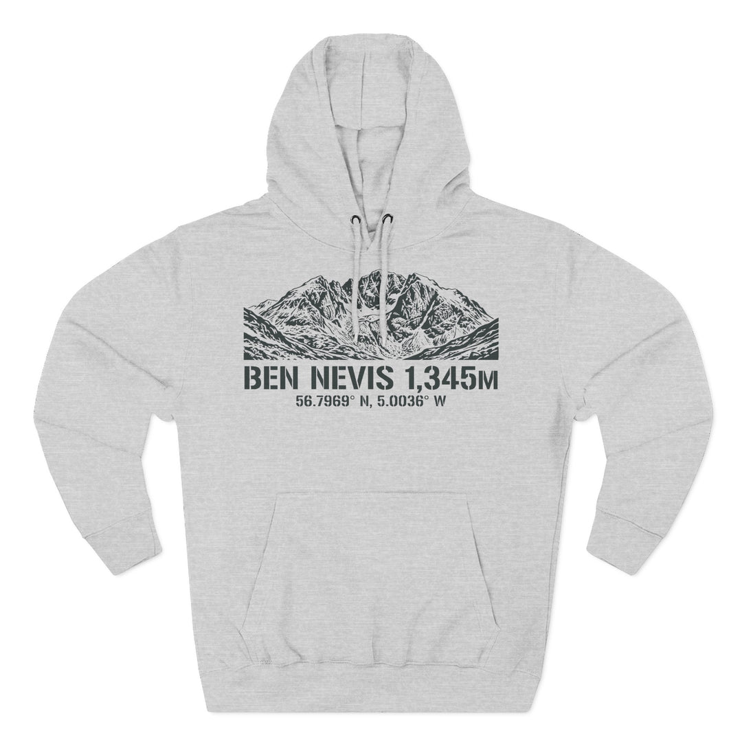 Ben Nevis 1345m Coordinates Hoodie