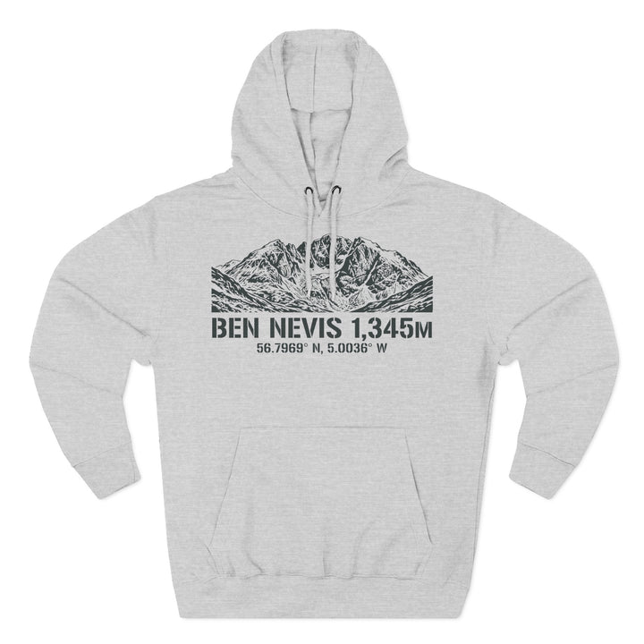Ben Nevis 1345m Coordinates Hoodie