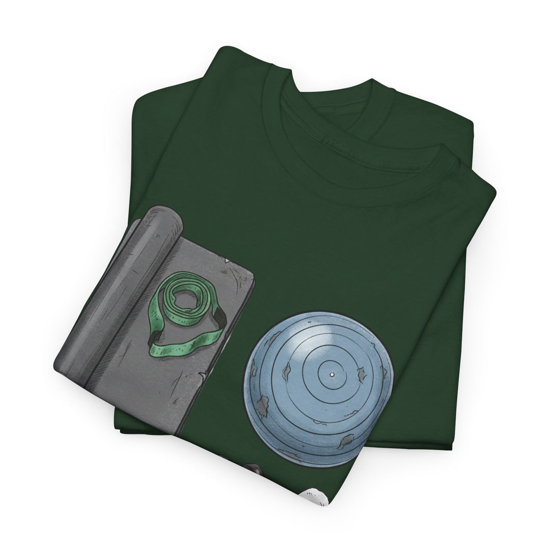 Pilates Kit Tee – soft, breathable cotton designed for Pilates workouts. Comfortable, flexible, and perfect for studio sessions, home practice, or casual wear.