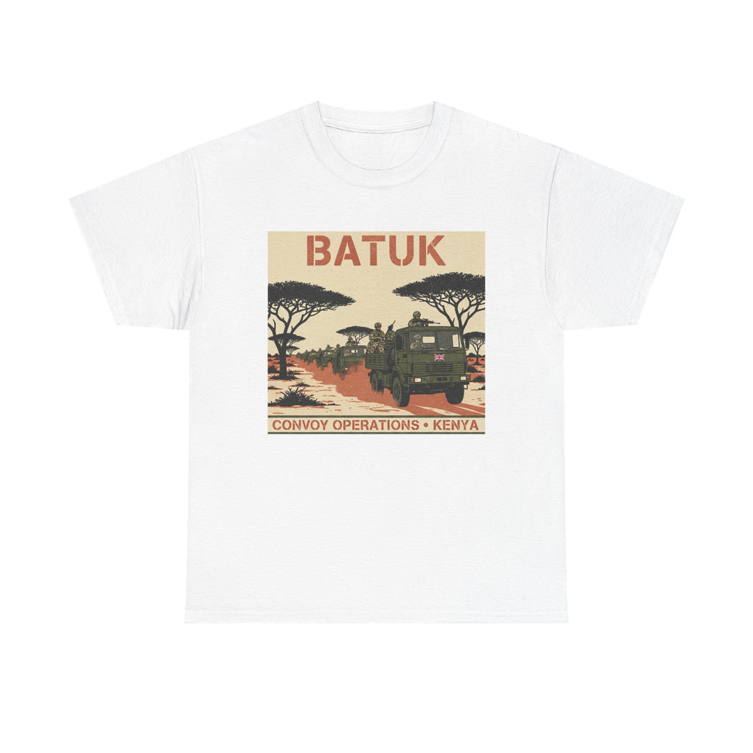 BATUK Convoy Operations Tee — Kenya Vintage Military Travel Graphic T‑Shirt