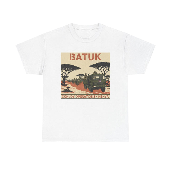 BATUK Convoy Operations Tee — Kenya Vintage Military Travel Graphic T‑Shirt