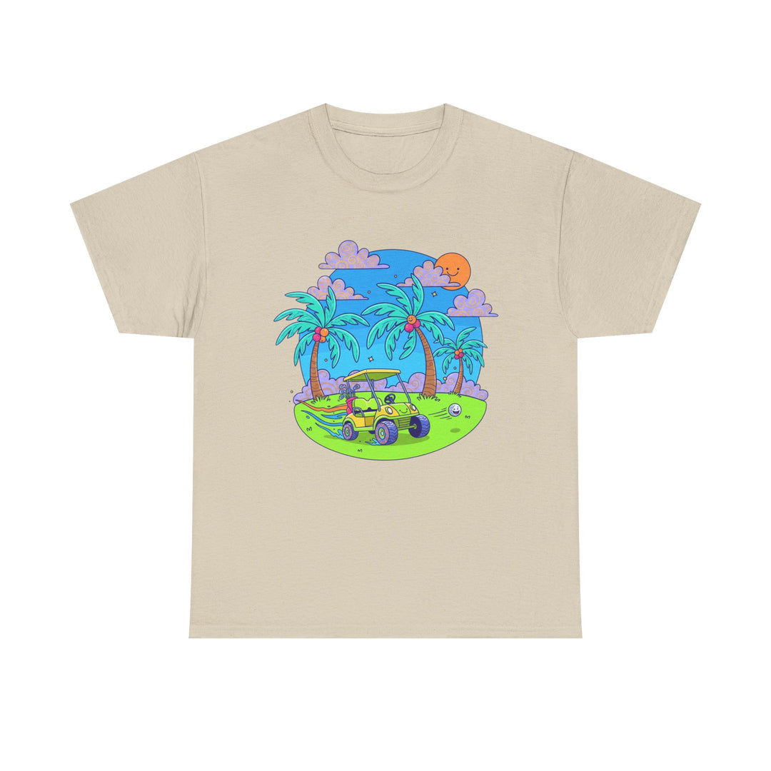 Island Style Golf Cart Beach T-Shirt