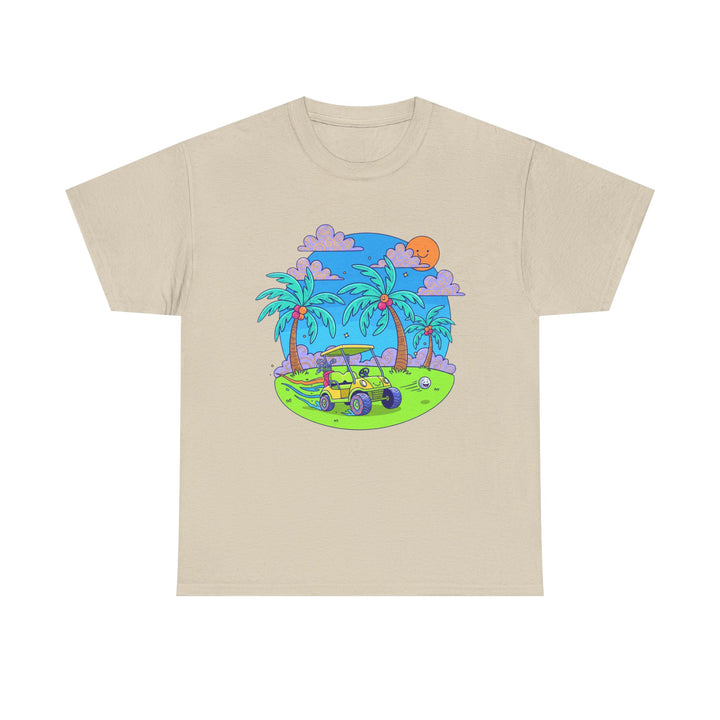 Island Style Golf Cart Beach T-Shirt
