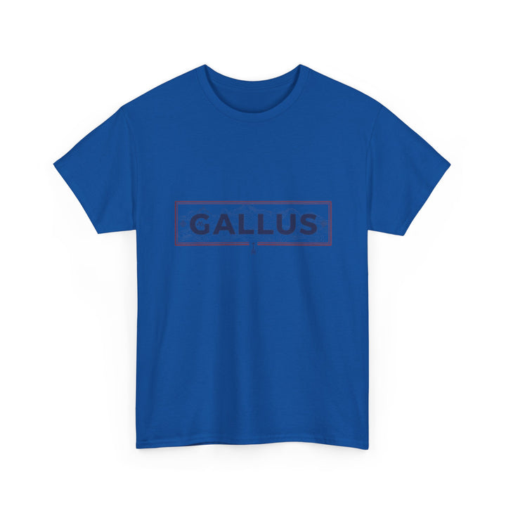 Italy Map Tee — GALLUS Logo Casual Cotton T-Shirt