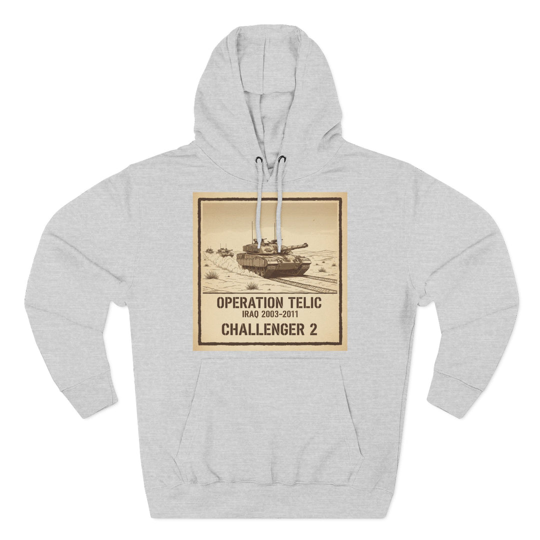 Challenger 2 Op Telic Hoodie — Iraq 2003 Armoured Heritage Graphic