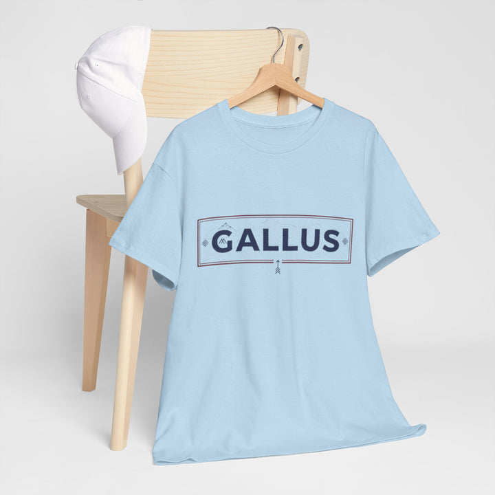T-Shirt — Gallus Mountain Graphic Tee (Sunrise Landscape Back Print)