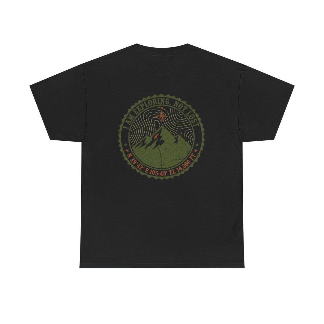Adventure Logo Tee — "GALLUS" Mountain Badge Shirt (Exploring Not Lost)
