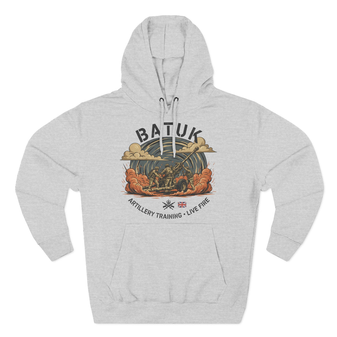 Military Artillery Graphic Hoodie — "BATUK" Live-Fire Training Design