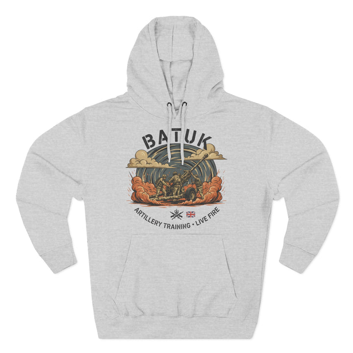 Military Artillery Graphic Hoodie — "BATUK" Live-Fire Training Design