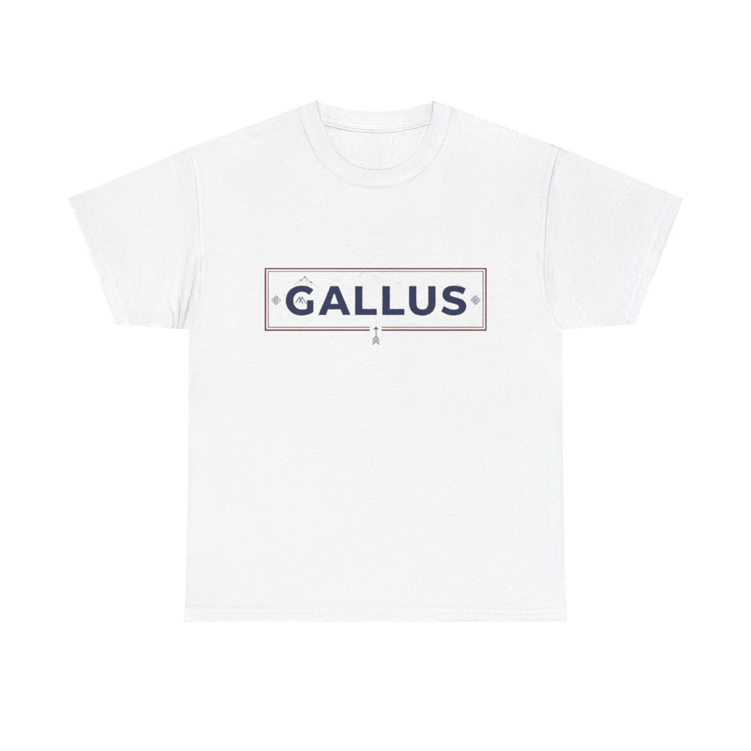 T-Shirt — Gallus Mountain Graphic Tee (Sunrise Landscape Back Print)
