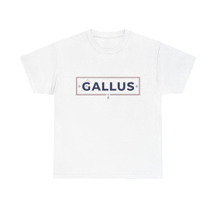 T-Shirt — Gallus Mountain Graphic Tee (Sunrise Landscape Back Print)