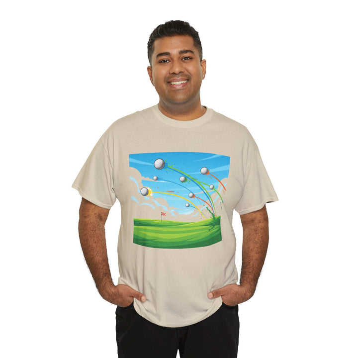 Golf Ball Flight T-Shirt | Golf Graphic Tee