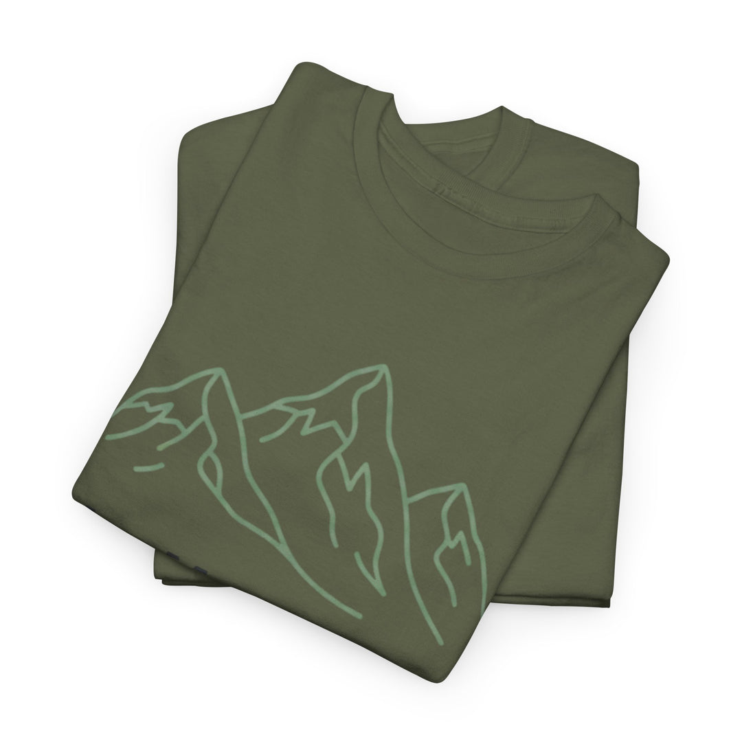 Retro Mountain Quote T-Shirt — Vintage Hiking &amp; Wild Camping Adventure Tee
