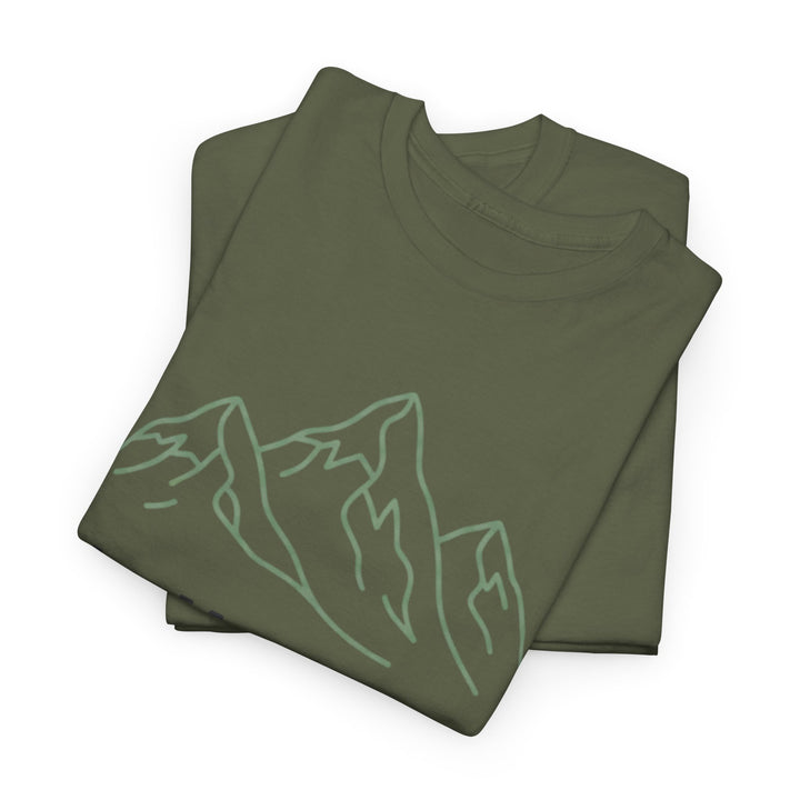 Retro Mountain Quote T-Shirt — Vintage Hiking &amp; Wild Camping Adventure Tee