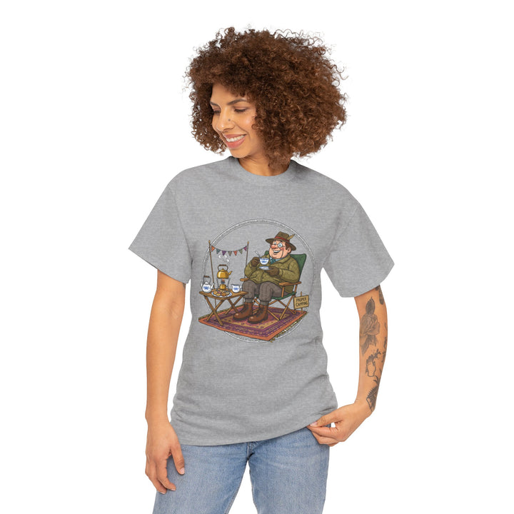 Retro Camping Grandpa Gift T-Shirt — Vintage Mountain Adventure Tee