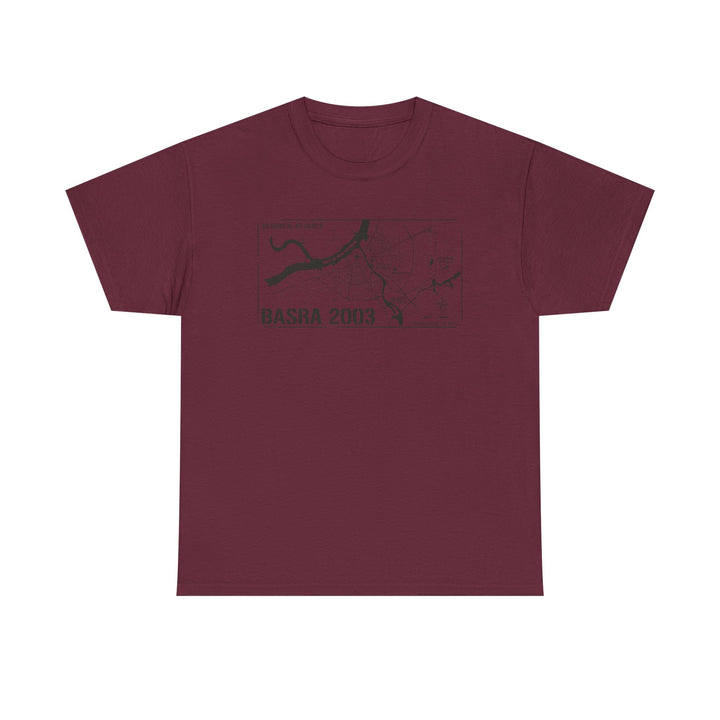 Basra 2003 Vintage Military Map T-Shirt