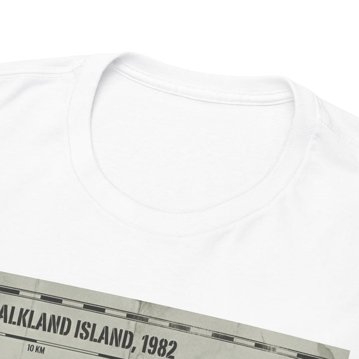 East Falkland 1982 Map T-Shirt — Port Stanley Victory Graphic