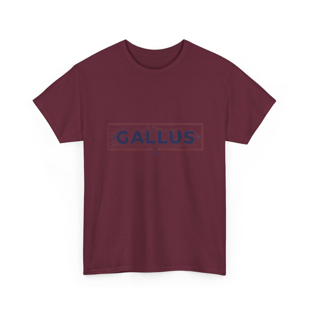 Italy Map Tee — GALLUS Logo Casual Cotton T-Shirt