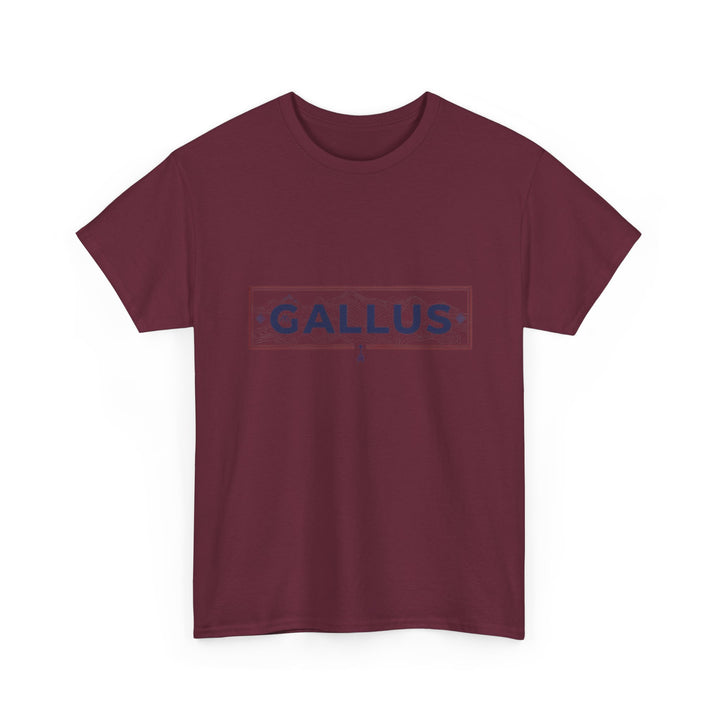 Italy Map Tee — GALLUS Logo Casual Cotton T-Shirt