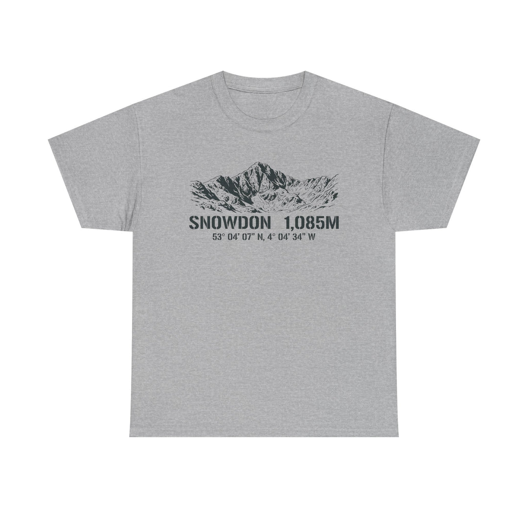 Snowdon 1,085M Mountain Tee with Coordinates