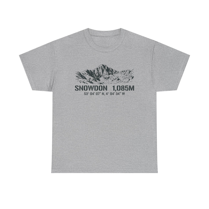 Snowdon 1,085M Mountain Tee with Coordinates