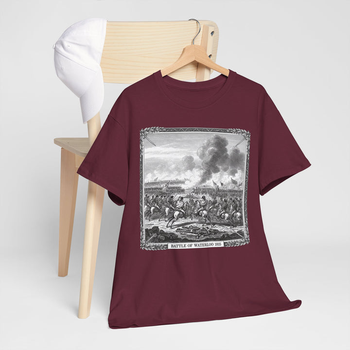 Battle of Waterloo Graphic Tee — Vintage Historical Print T-Shirt