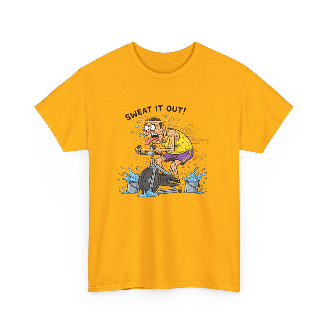 Stay laughing while cycling with the Funny Spin Bike T-Shirt. Comfortable cotton with a witty design, ideal for spin sessions and gym workouts.