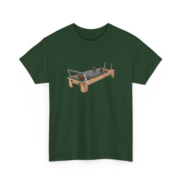 Pilates Reformer Tee – soft, breathable cotton designed for Pilates sessions. Comfortable, flexible, and perfect for reformer workouts or casual wear.