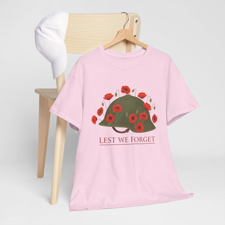 British Army Remembrance Shirt | Lest We Forget Poppy Helmet