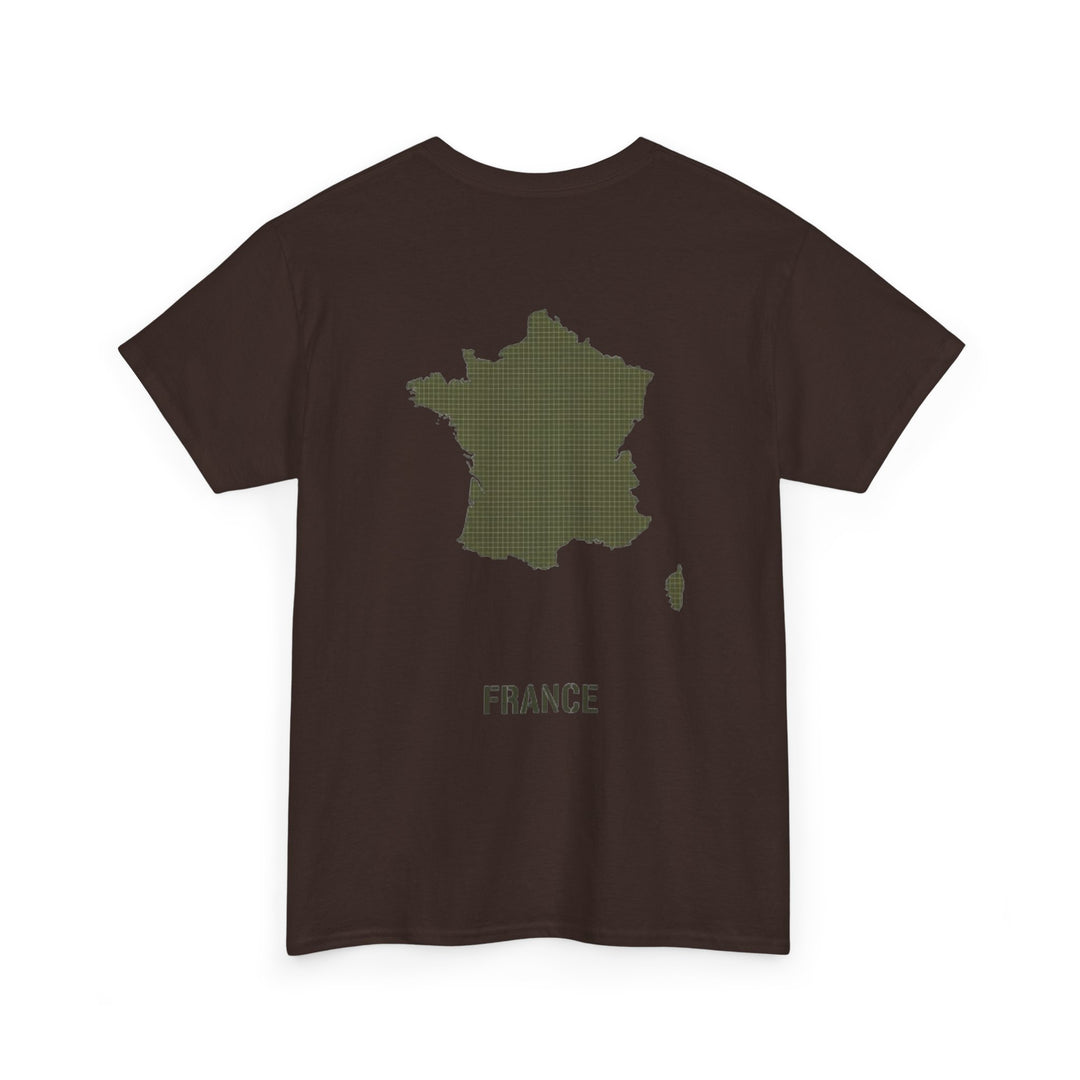 France Map Tee with "GALLUS" Chest Logo