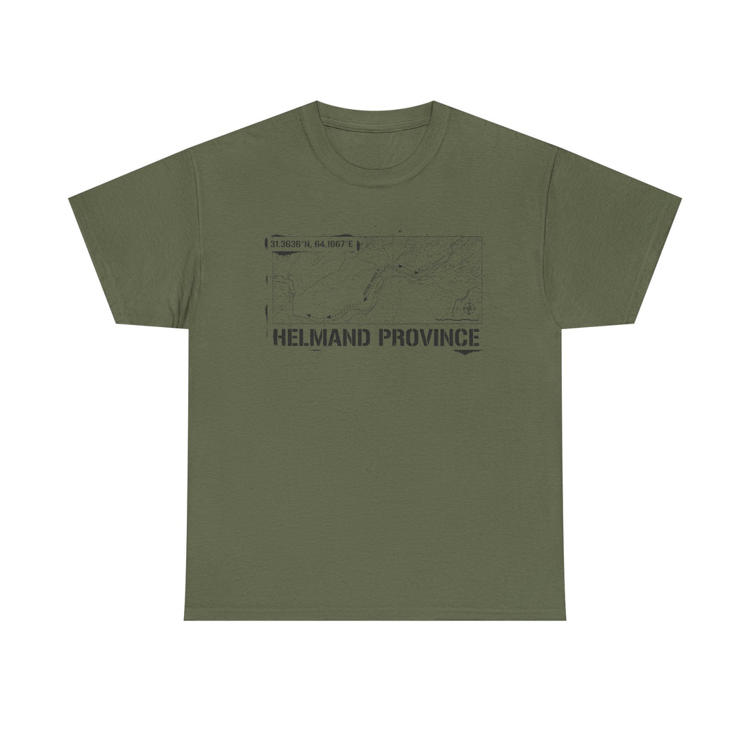 Op Herrick Helmand Province Map T-Shirt - Green Zone Military Graphic Tee