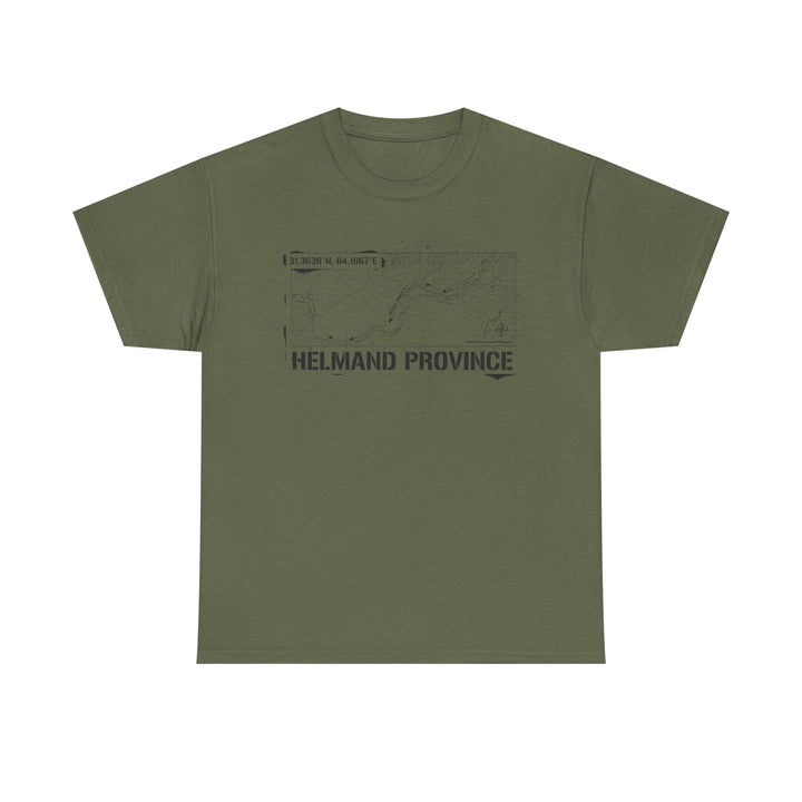 Op Herrick Helmand Province Map T-Shirt - Green Zone Military Graphic Tee