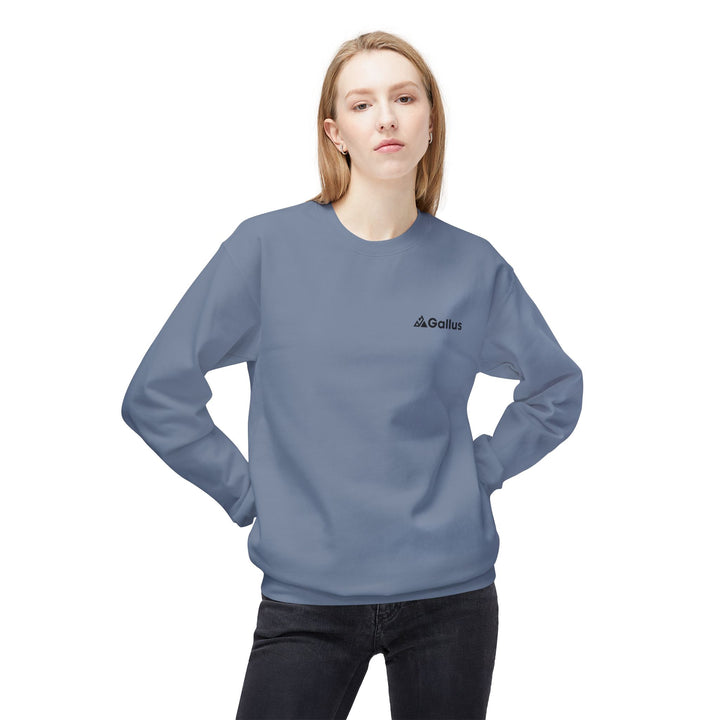 Spain Map Crewneck Sweatshirt — Military Green Grid Spain Graphic