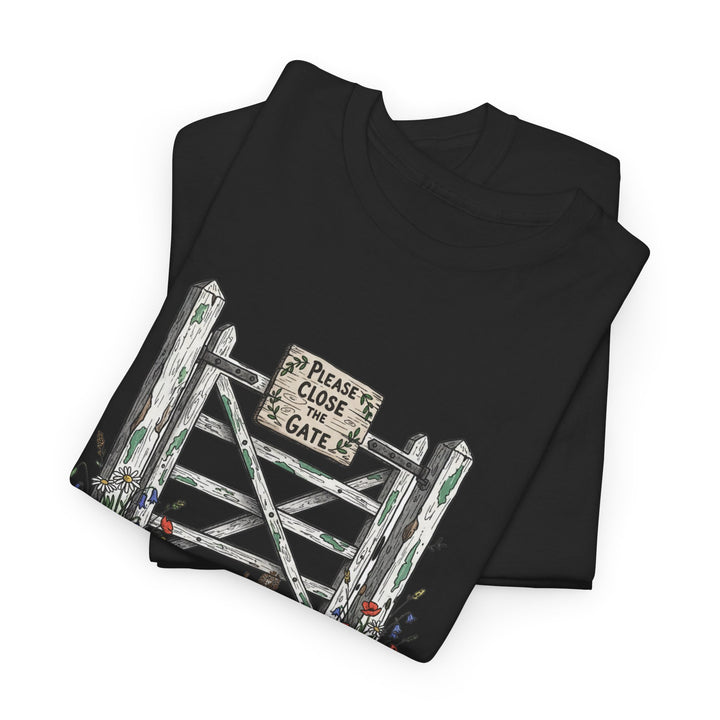 Close the Gate T-Shirt — Rural Discipline Heritage Graphic